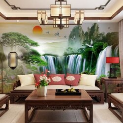 วอลเปเปอร์ปริ้นต์ติ้งลายน้ำตกมงคล JWT-19