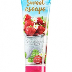 Bath & Body Works Body Cream with Shea Butter 226 g. Sweet Escape Strawberry Picnic