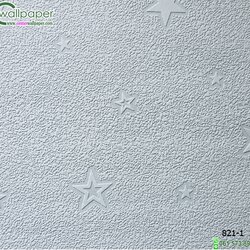 วอลเปเปอร์ฝ้า เพดาน ลายดาวสีเขียว