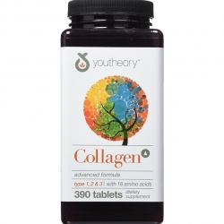 Youtheory™ Collagen Advanced Formula Type 1, 2 & 3 390 Tablets