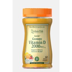Puritan's Pride Vitamin D3 90 mcg. (2000IU) 60 Gummies
