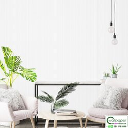 วอลเปเปอร์บ้านลายเส้นสีขาวเทา No.9802-4