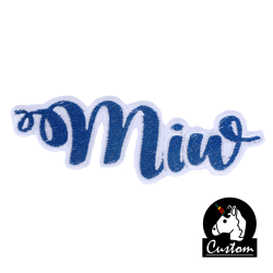 Custom Patch Blue Letter