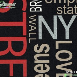 วอลเปเปอร์ลายตัวอักษร สิแดงพื้นสีดำ