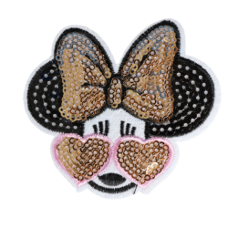 ตัวรีดติดเสื้อเลื่อมมินนี่เม้าส์