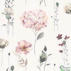 วอลเปเปอร์ลายดอกไม้สีชมพู No.300642
