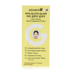 MEMBERK Vita Gluta Glow Lemon Flavour 2 g. x 10 Sachets
