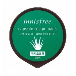 Innisfree Capsule Recipe Pack : Aloe Wash-Off & Cold Pack (Moist & Soothing)