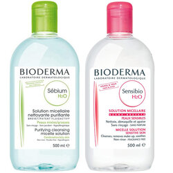 Bioderma Pack Sensibio (Crealine) 500 ml. + Sebium H2O 500 ml.
