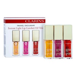 Clarins Instant Light Lip Comfort Oil Trio (7 ml. x 3 แท่ง)