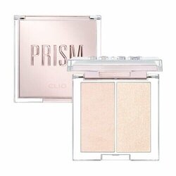 CLIO Prism Highlighter Duo 5.6 g. #01 Cream FIizz สำหรับผิวโทนอุ่น ที่มีอันเดอร์โทนสีเหลือง