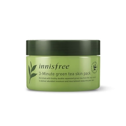 Innisfree 3 - Minute Green Tea Skin Pack 100 แผ่น 70 ml.