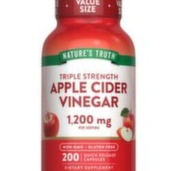 Nature's Truth Apple Cider Vinegar 1200 mg. 200 Capsules