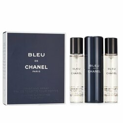 CHANEL BLEU Eau De Toilette Twist and Spray 3 x 20 ml.
