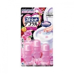 Kobayashi Bluelet Toilet Bowl Cleaner 7.5g x 3 ชิ้น #Pink Rose