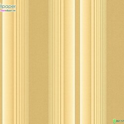 วอลเปเปอร์ติดผนังลายทาง สีเหลือง ทอง