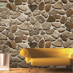 วอลเปเปอร์ลายหินก้อน รูปทรงธรรมชาติ