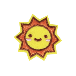 ตัวรีดติดเสื้อดวงอาทิตย์ยิ้ม