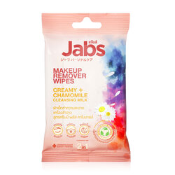 Jabs Makeup Remover Wipes Creamy + Chamomile Cleansing Milk 10 แผ่น