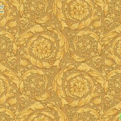versace wallpaper ลายดอกไม้สีทอง