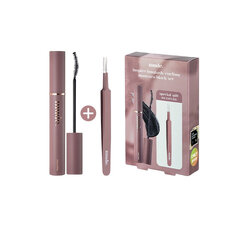 MUDE Inspire Longlash Curling Black Set มาสคาร่า + แหนบจับช่อขนตา