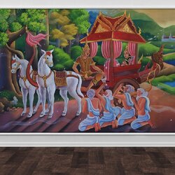 วอลเปเปอร์สั่งผลิตลายพระเวสสันดรชาดก P-THD-26