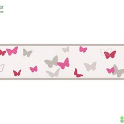 บอร์เดอร์ วอลเปเปอร์ลายผีเสื้อ