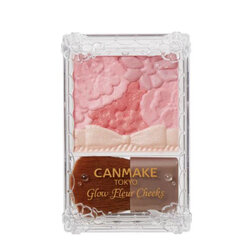 Canmake Glow Fleur Cheeks 6.3 g. #02 Apricot Fleur โทมส้มอมชมพู
