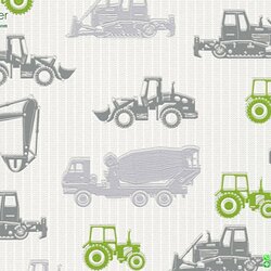 วอลเปเปอร์ติดผนังลายรถยนต์ สีเขียว,เทา