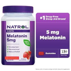Natrol Gummies Melatonin 5 mg. 180 Gummies