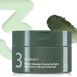 Nunbuzin No.3 Pore & Makeup Cleansing Balm With Green Tea and Charcoal 85 g.