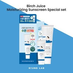 Round Lab Birch Juice Moisturizing Sunscreen Special Set (เซ็ทแถมโฟมล้างหน้า 20 ml.)