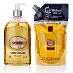 L'Occitane Travel Exclusive Almond Shower Oil Eco-Refill Duo Set