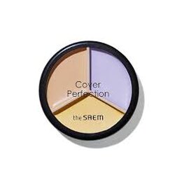 The Saem Cover Perfection Triple Pot Concealer 4.5 g. x 2 + 4.1 g. #04 Tone Up Beige