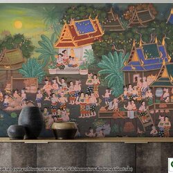 วอลเปเปอร์ลายลอยกระทง P-THD-6-D