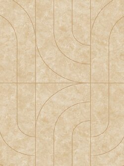 วอลเปเปอร์ติดผนังลายโมเดิร์น สีน้ำตาลเส้นสีทอง หน้ากว้าง 1 เมตร