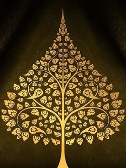 วอลเปเปอร์ลายต้นโพธิ์ THF-9-BR