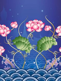 วอลเปเปอร์สั่งพิมพ์ภาพดอกบัว