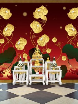 วอลเปเปอร์สั่งพิมพ์ภาพดอกบัว