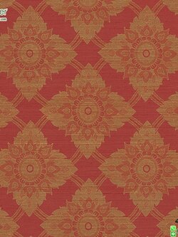 วอลเปเปอร์ติดผนังลายไทยประจำยามสีแดง