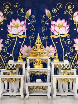 วอลเปเปอร์สั่งพิมพ์ภาพดอกบัว