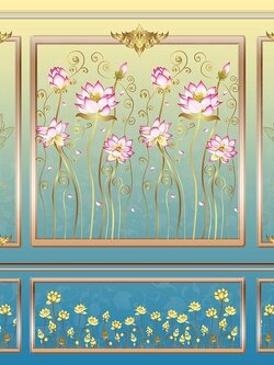 วอลเปเปอร์สั่งพิมพ์ภาพดอกบัว