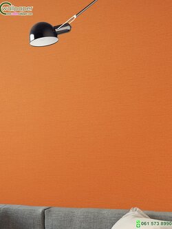 วอลเปเปอร์แท็กเจอร์ผ้าไหมทอ สีส้ม