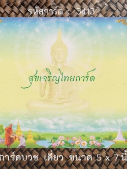 S3413 การ์ดเปล่า-เดี่ยว 5x7