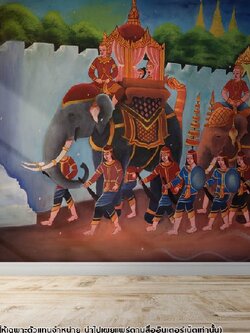 วอลเปเปอร์สั่งผลิตลายพระเวสสันดรชาดก P-THD-36