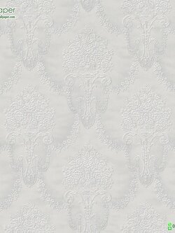 วอลเปเปอร์ติดผนังลายหลุยส์โคมไฟสีขาวนูน