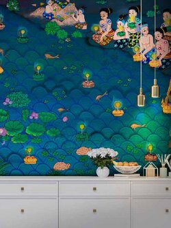 วอลเปเปอร์ลายลอยกระทง P-THD-8-A