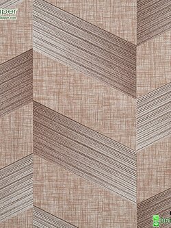 วอลเปเปอร์ติดผนัง ราคาถูก ซิกแซก สีน้ำตาลส้ม