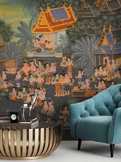 วอลเปเปอร์ลายลอยกระทง P-THD-6-C