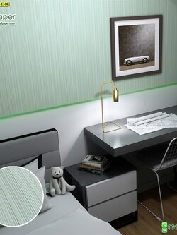 วอลเปเปอร์ติดผนังสีเขียว